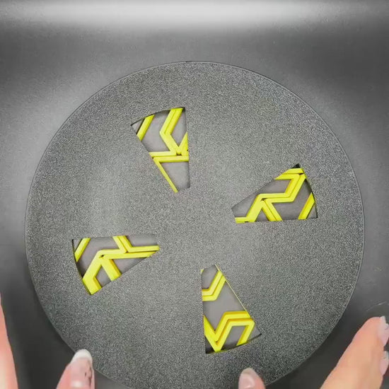 3D Printed Heptiamond Snowflake Puzzle with Box - Challenging Brain Teaser, Unique Gift, Fun for All Ages, Educational Toy