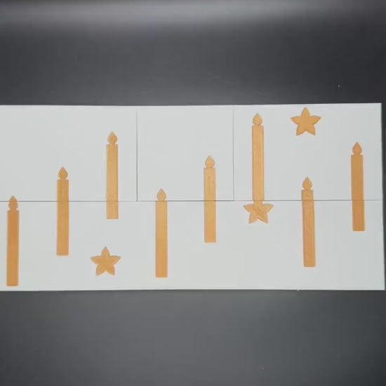 Shigeo Takagi Candles Optical Illusion Puzzle - Mind Teaser, How Many Can You Count 7, 8, or 9? Fun Home Decor & Gift Idea