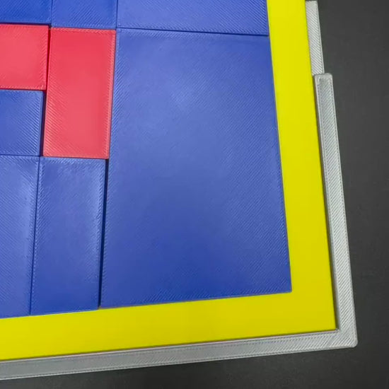 Square Puzzle - Yosuke Ikeda Inspired, Multiple Solutions, Great STEM Learning Tool for All Ages, Fun Brain Teaser Activity