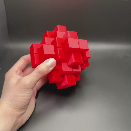 24 Piece Burr Puzzle - Brain Teaser for All Ages, Perfect Gift for Adults And Kids, Challenging & Fun!