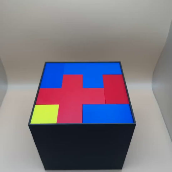 Bedlam Cube Puzzle - 12 Pentacubes in 3 Sizes: Perfect for Teachers & Kids, Fun Educational Game for All Ages