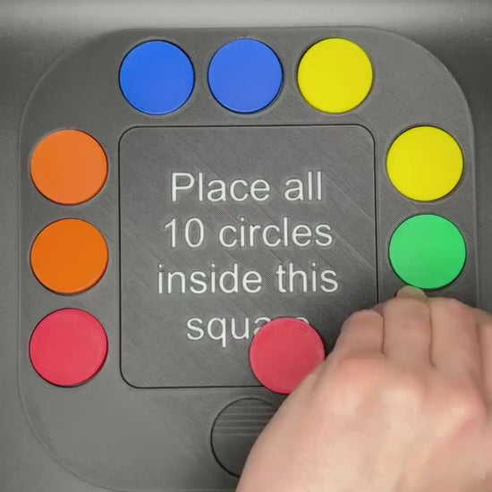 Large Penny Puzzle-Inspired Circle Challenge - 230x230mm Fun Brain Teaser for All Ages | Unique 3D Printed Game
