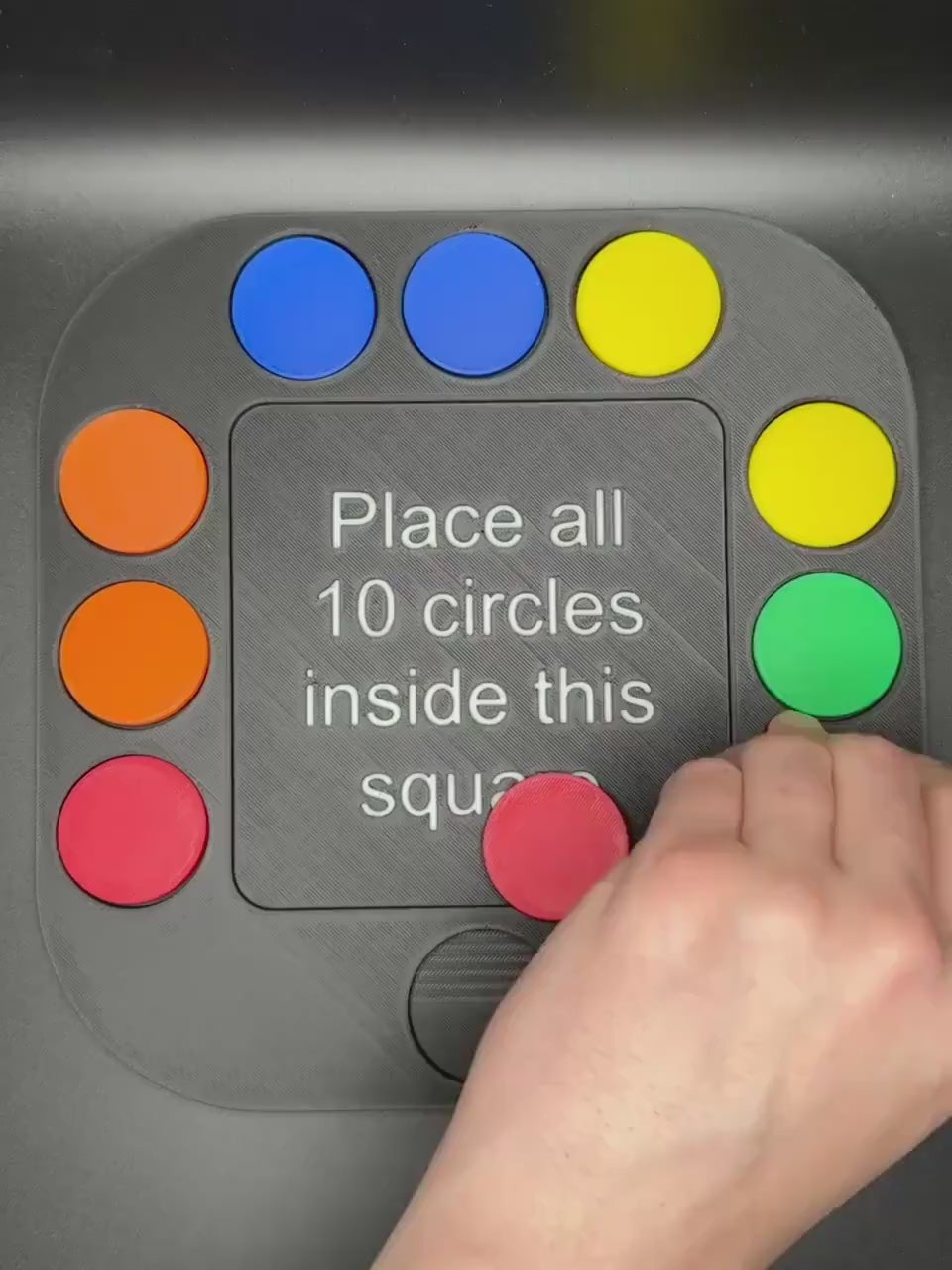 Large Penny Puzzle-Inspired Circle Challenge - 230x230mm Fun Brain Teaser for All Ages | Unique 3D Printed Game