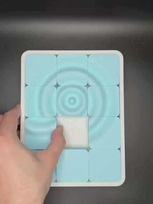 Ripple Sliding Puzzle - Endless Fun for All Ages, Perfect Gift for Puzzle Lovers, Move the Raindrop to the Center