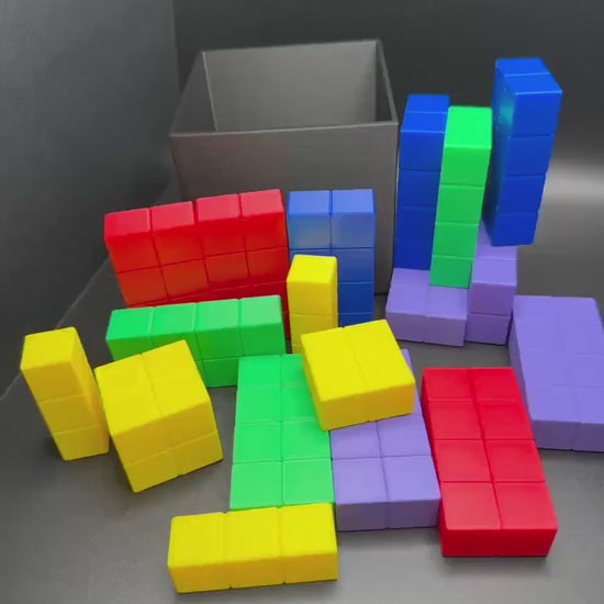 Conway Bin Packing Puzzle - Unique Brain Teaser, 18 Brick Challenge, Fun & Educational 3D Printed Brick Game, Perfect Gift Idea