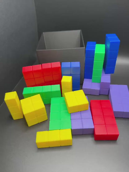 Conway Bin Packing Puzzle - Unique Brain Teaser, 18 Brick Challenge, Fun & Educational 3D Printed Brick Game, Perfect Gift Idea