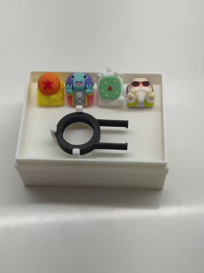 Handmade Key Cap Case - Artisan Keycap Storage for 2-5 Caps, Includes Keycap Puller, Perfect for Storing & Gifting