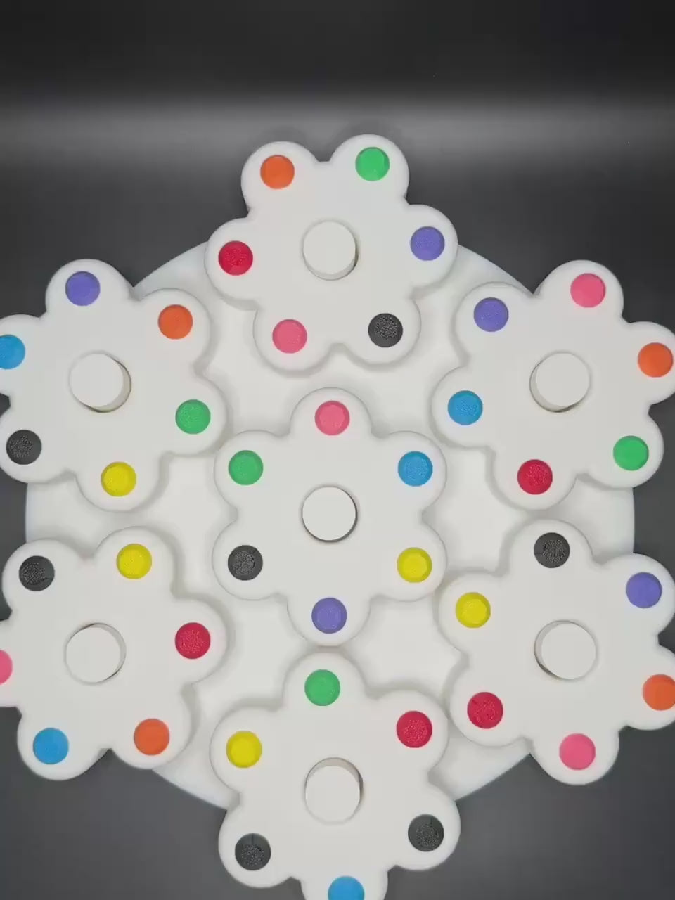 Gear Puzzle - Color-Matching Thinkominos-Inspired Game Unique Gear Shape Brain Teaser - STEM Learning Tool, Fun Family Activity Perfect Gift
