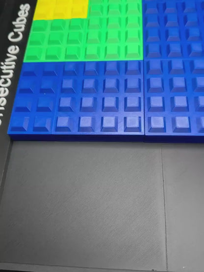 Sum of Consecutive Cubes Puzzle | 3D Printed Math Visual Proof | Large Framed Brain Teaser | Educational Gift